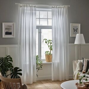 NWT IKEA light filtering curtains sheer